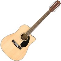 Fender CD-60SCE Dreadnought 12 String Electro Acoustic Natural