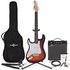 LA Left Handed Electric Guitar Sunburst 15W Guitar Amp & Ultimate Accessory Pack - Image 3