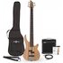 Chicago 5 String Neck Thru Bass Guitar + 15W Amp Pack Natural - Image 3