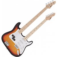 LA Double Neck Bass and Electric Guitar Sunburst