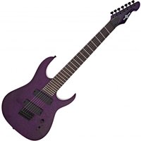 Harlem S 7-String Fanned Fret Guitar Purple Sparkle
