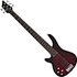 Chicago 5 String Left Handed Bass Guitar Trans Red - Image 3