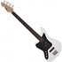 Seattle Left Handed Bass Guitar White - Image 3