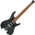 Ibanez Q54 Q Series Headless Guitar Black Flat - Image 3