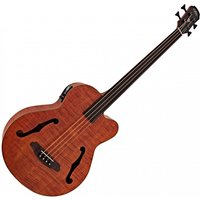 Aria FEB-F2M/FL Medium Scale Fretless Bass Stained Brown
