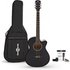 Single Cutaway Electro Acoustic Guitar & Accessory Pack Black - Image 3