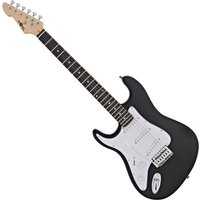 LA Left Handed Electric Guitar Black