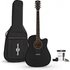 Dreadnought Cutaway Electro Acoustic Guitar & Accessory Pack Black - Image 3