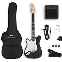 VISIONSTRING Left Handed Electric Guitar Pack Black