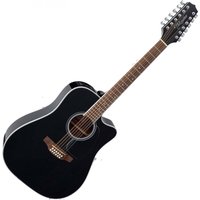 Takamine GD38CE Dreadnought 12 String Electro Acoustic Black Gloss - Image 1