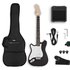 VISIONSTRING 3/4 Left Handed Electric Guitar Pack Black - Image 3