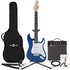 LA Electric Guitar Blue 15W Guitar Amp & Ultimate Accessory Pack - Image 3