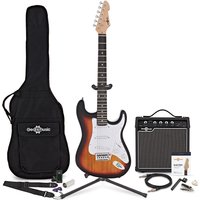 LA Electric Guitar Sunburst 15W Guitar Amp & Ultimate Accessory Pack