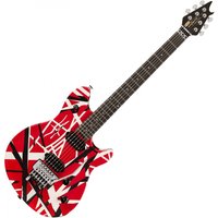 EVH Wolfgang Special Striped Series Red Black and White - Image 1