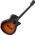 Single Cutaway Acoustic Guitar Sunburst - Image 3