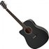 Dreadnought Cutaway Left Handed Electro Acoustic Guitar Black - Image 3