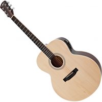 Jumbo Left Handed Electro Acoustic Guitar Natural