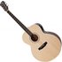 Jumbo Left Handed Electro Acoustic Guitar Natural - Image 3