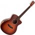Hartwood Sonata Grand Auditorium Acoustic Guitar RW Charcoal Stain - Image 3