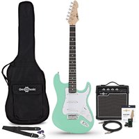 LA Electric Guitar Seafoam Green 10W Guitar Amp & Accessory Pack