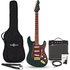 LA Select Legacy Electric Guitar Green 15W Guitar Amp & Accessory Pack - Image 3