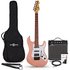 LA Select Modern Electric Guitar Pink 15W Guitar Amp & Accessory Pack - Image 3