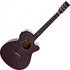 Tanglewood TA4CE Azure Super Folk Electro Acoustic Foxglove Purple - Image 3