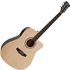 Dreadnought Cutaway Electro Acoustic Guitar Natural - Image 3