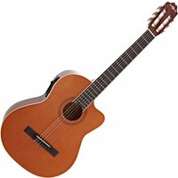 Deluxe Single Cutaway Electro Classical Guitar Natural