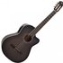 Deluxe Single Cutaway Electro Classical Guitar Trans Black - Image 3