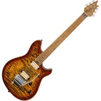 EVH Wolfgang Special QM Baked Maple Fingerboard Tiger Eye Glow - Image 1
