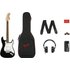 Squier Affinity Series Stratocaster Mustang Micro Pack Black with Gig Bag and HD9 Headphones - Image 3