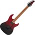 JET Guitars JS-1000 Vulcano Roasted Maple Flamed Transparent Red - Image 3