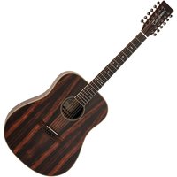 Tanglewood TRU512AE Reunion Pro Series 12 String Acoustic Figured Black Walnut - Image 1