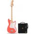 Squier Sonic Bronco Bass MN Tahitian Coral & Eden Orbiter 8 Bass Combo Amp - Image 3