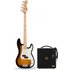 Squier Sonic Precision Bass MN 2 Color Sunburst & Eden Orbiter 8 Bass Combo Amp - Image 3
