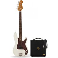 Squier Classic Vibe 60s Precision Bass LRL Olympic White & Eden Orbiter 8 Bass Combo Amp