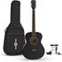 Student Left Handed Acoustic Guitar & Accessory Pack Black - Image 3