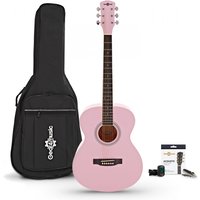 Student Acoustic Guitar & Accessory Pack Pink