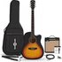 Dreadnought Cutaway Electro Acoustic Guitar Sunburst 15W Acoustic Amp & Accessory Pack - Image 3