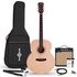 Jumbo Electro Acoustic Guitar Natural 15W Acoustic Amp & Accessory Pack - Image 3