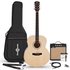 Jumbo Left Handed Electro Acoustic Guitar Natural 15W Acoustic Amp & Accessory Pack - Image 3