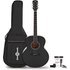 Jumbo Acoustic Guitar & Accessory Pack Black - Image 3