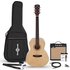 Parlour Electro Acoustic Guitar Natural 15W Acoustic Amp & Accessory Pack - Image 3