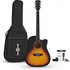 Dreadnought Cutaway Electro Acoustic Guitar & Accessory Pack Sunburst - Image 3