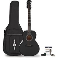 Parlour Acoustic Guitar & Accessory Pack Black