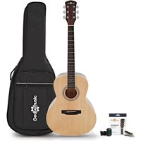 Parlour Electro Acoustic Guitar & Accessory Pack Natural - Image 1