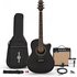 Roundback Electro Acoustic Guitar + 15W Amp Pack Black - Image 3