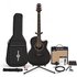 Roundback Electro Acoustic Guitar Black + Complete Pack - Image 3