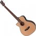 Electro Acoustic Left Handed Bass Guitar Natural - Image 3